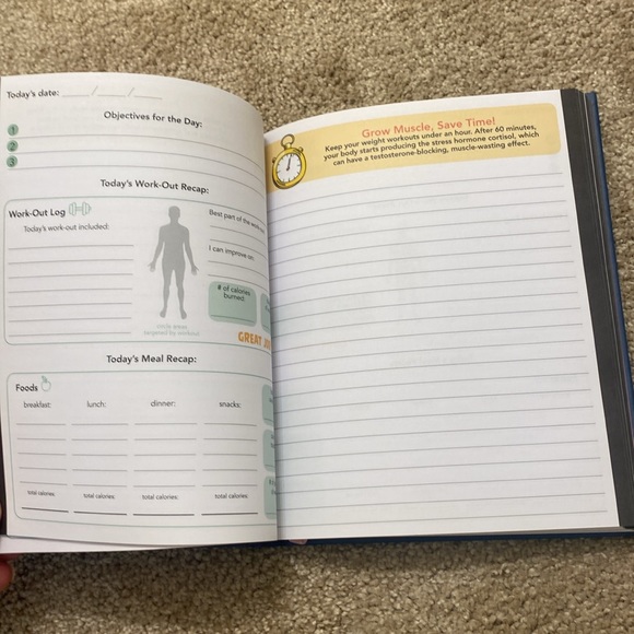 GUIDED FITNESS JOURNAL/ 200 PAGES - Picture 5 of 6